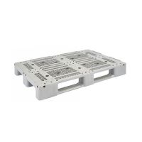 Plastic pallet 1200x800x150mm, open deck - with metal reinforcement