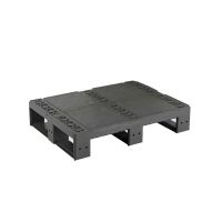 Plastic Half Pallet - 800x600x160mm -3 Skids