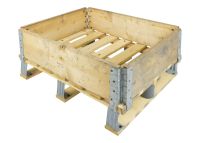 Used wooden pallet stacking frame - 800x600mm - 4 hinges