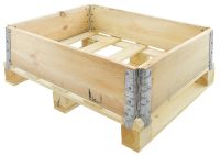 New wooden pallet stacking frame 800x600mm - 4 hinges
