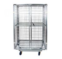 Nestable roll container theft 1200x800x1800mm - with shelf