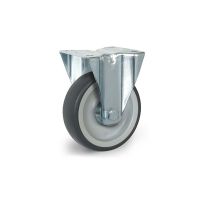 Fixed castor - 100 mm in diameter - Sound-proof