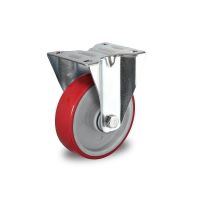 Fixed castor 125mm diameter ball bearing - PA / PU