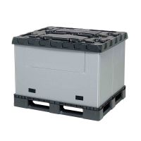 Collapsible plastic pallet 1227x1027x965mm - swinging door