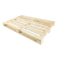 One-time medium wooden pallet 1200x800x120mm - seven top boards