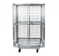Nestable roll container theft 1200x800x1800mm - with shelf