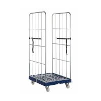 2 Sided Roll Cage Container - 815x680x1650mm - Folding Base