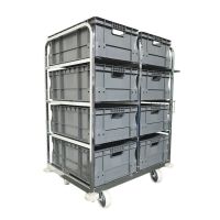 Internet Order Picking Trolley - Incl. 8 Euro Stacking Boxes 64576