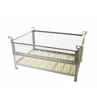 Metal gitterbox 1200x800x675mm with 1 folding frame on the long side