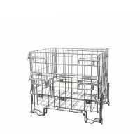 Collapsible wire container 800x600x700mm - galvanized