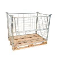 Collapsible wire set-up wall 1200x800x1000mm, galvanized, 1 folding frame on the long side