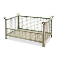 Download Metal boxes, Metal containers, Pallet baskets, Yellowimages Mockups