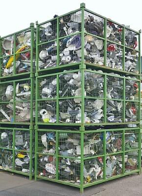 Use suitable logistics packaging for the electro-recycling process