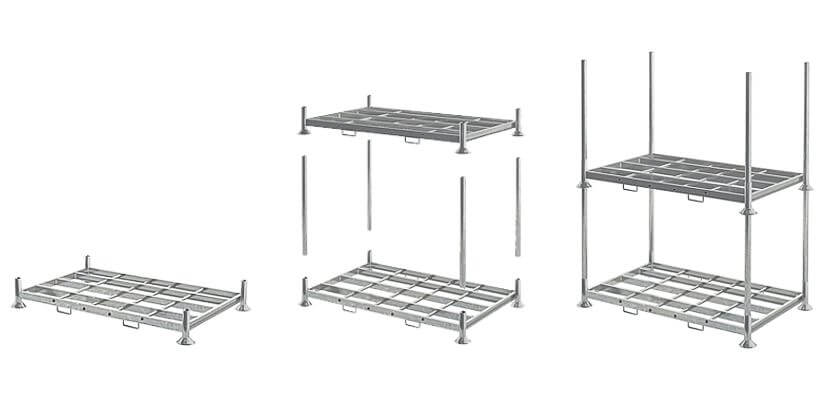 Construction of a metal pallet
