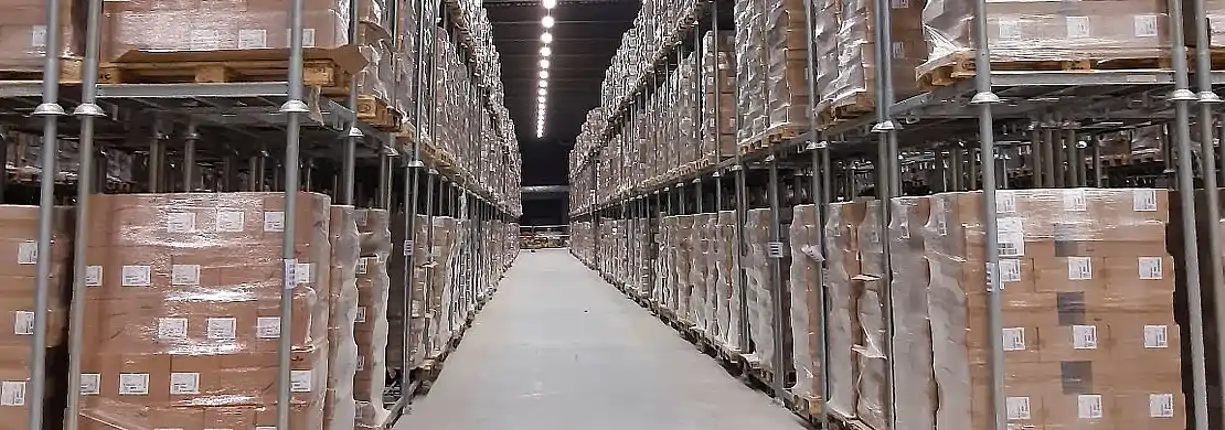 Mobile stacking racks as quick support during warehouse expansion
