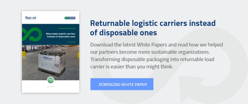 Returnable logistic carriers instead of disposable ones